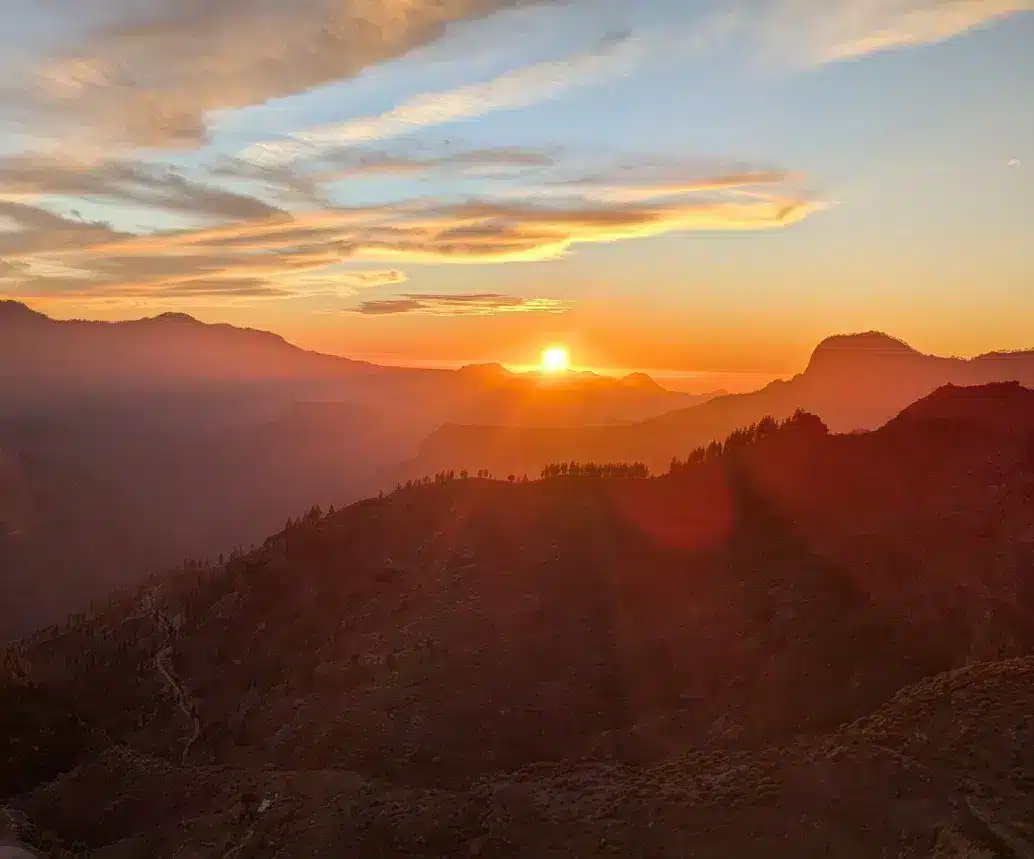 Coucher de soleil &agrave; Gran Canaria
